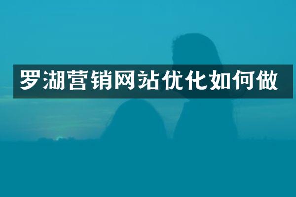 罗湖营销网站优化如何做