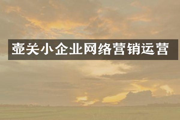 壶关小企业网络营销运营