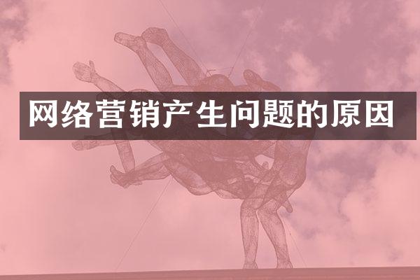 网络营销产生问题的原因