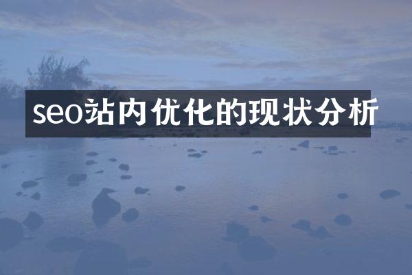 seo站内优化的现状分析