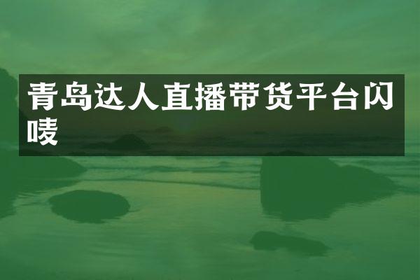 青岛达人直播带货平台闪唛