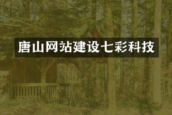 唐山网站建设七彩科技