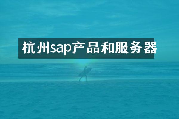 杭州sap产品和服务器