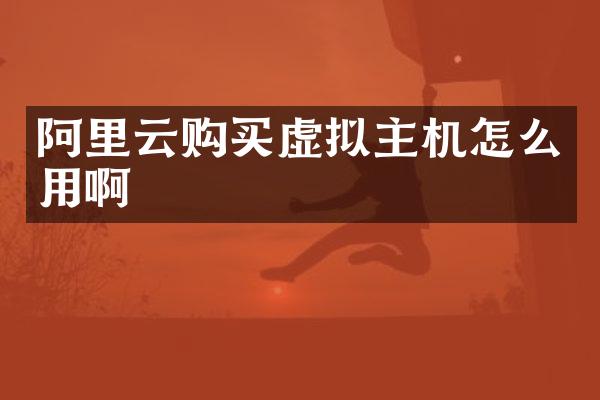 阿里云购买虚拟主机怎么用啊