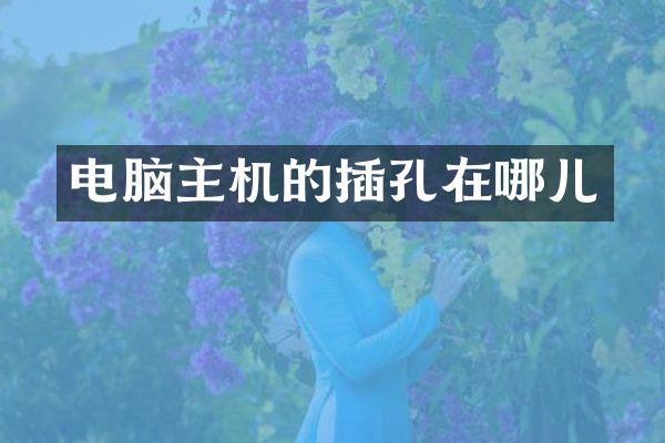 电脑主机的插孔在哪儿