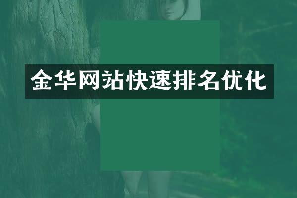 金华网站快速排名优化