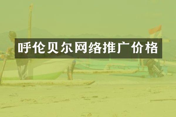 呼伦贝尔网络推广价格
