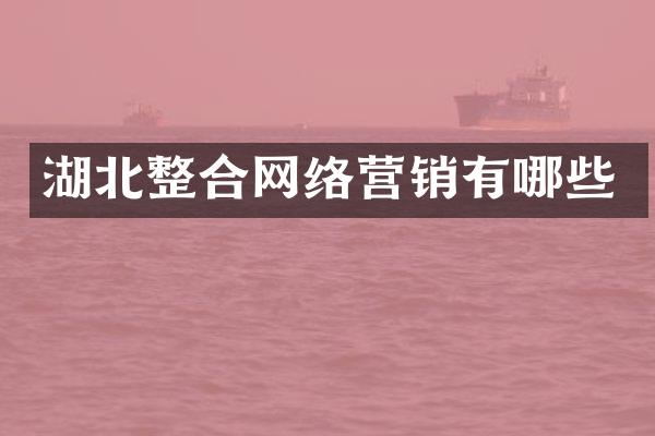 湖北整合网络营销有哪些