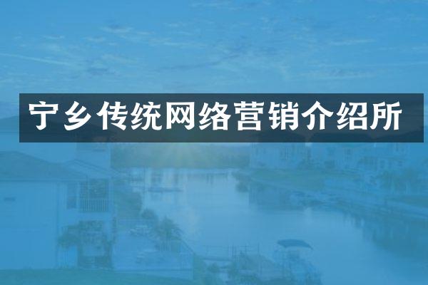 宁乡传统网络营销介绍所