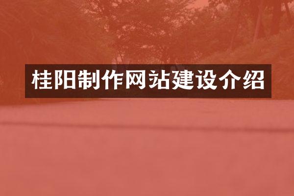桂阳制作网站建设介绍
