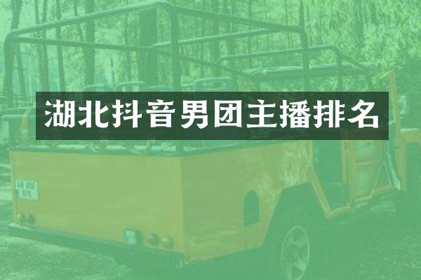 湖北抖音男团主播排名