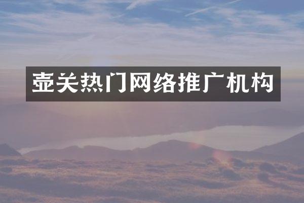壶关热门网络推广机构