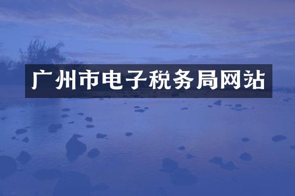 广州市电子税务局网站