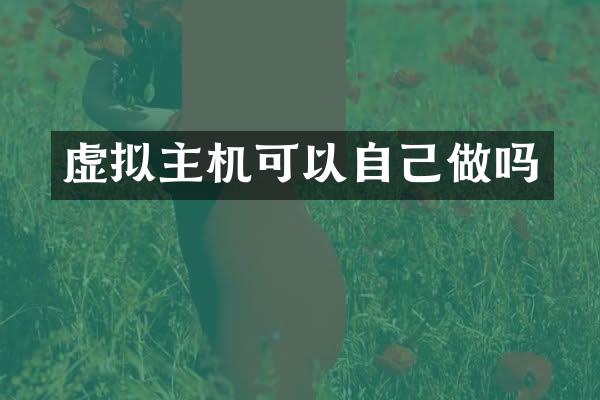 虚拟主机可以自己做吗