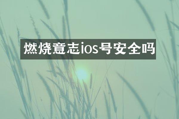 燃烧意志ios号安全吗
