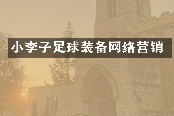 小李子足球装备网络营销