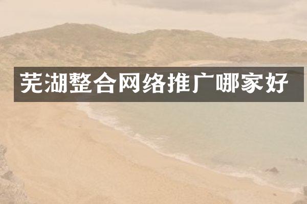 芜湖整合网络推广哪家好