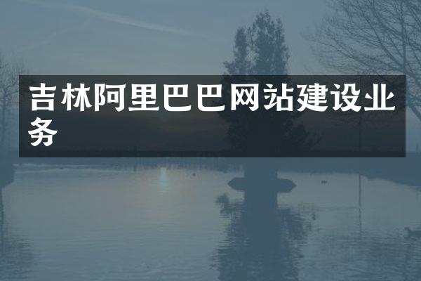 吉林阿里巴巴网站建设业务
