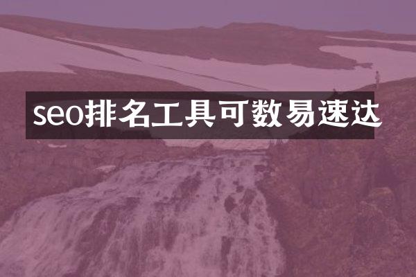 seo排名工具可数易速达