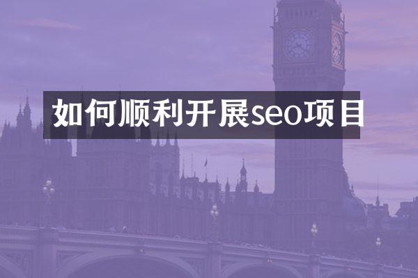 如何顺利开展seo项目