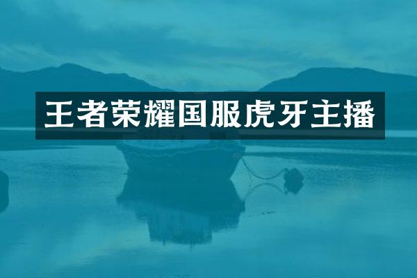 王者荣耀国服虎牙主播