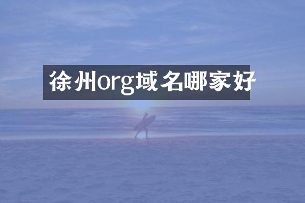 徐州org域名哪家好