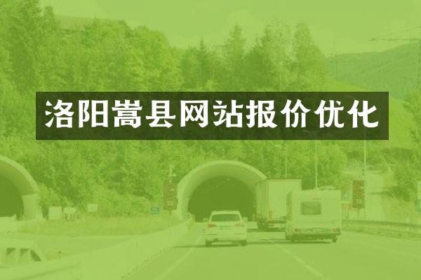 洛阳嵩县网站报价优化