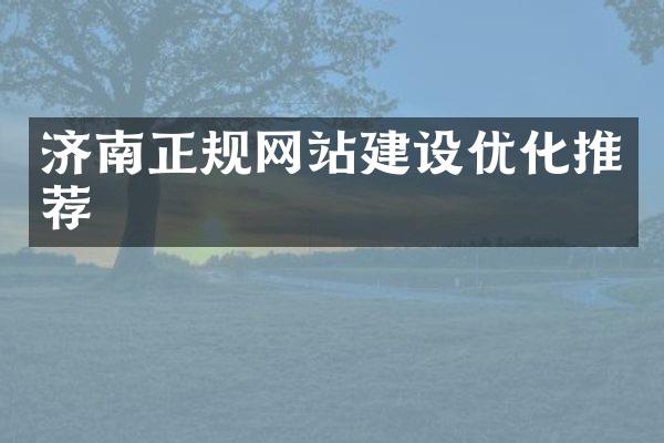 济南正规网站建设优化推荐