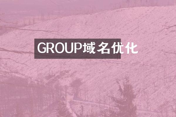 GROUP域名优化