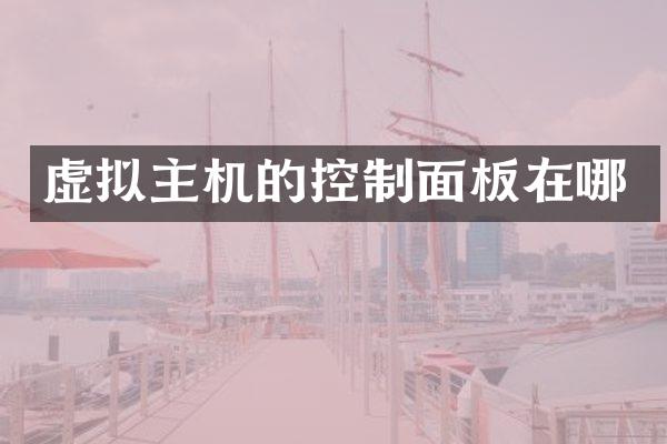 虚拟主机的控制面板在哪