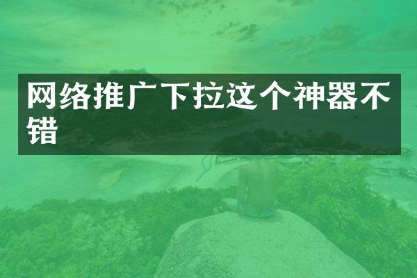 网络推广下拉这个神器不错