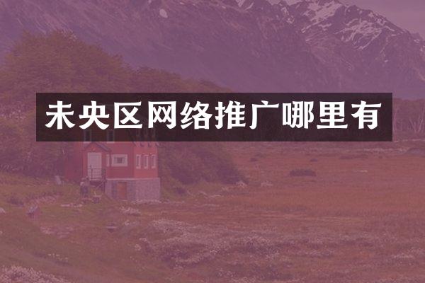 未央区网络推广哪里有