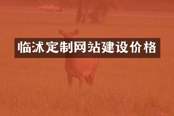 临沭定制网站建设价格