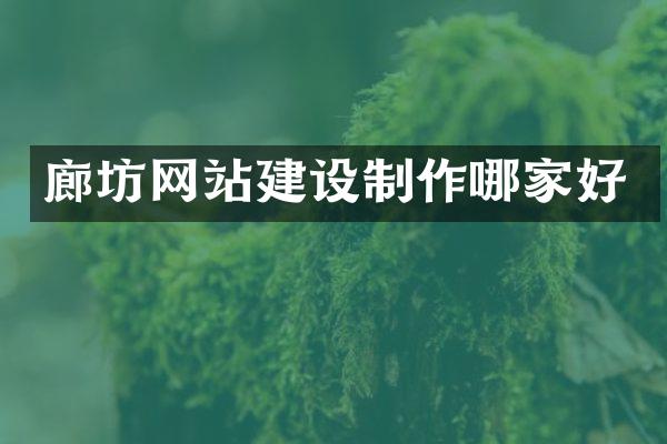 廊坊网站建设制作哪家好