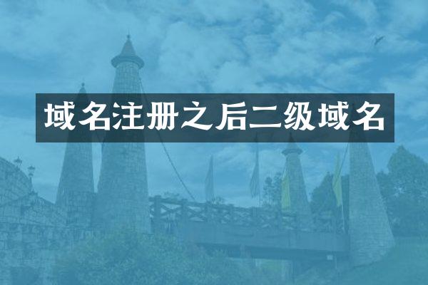 域名注册之后二级域名