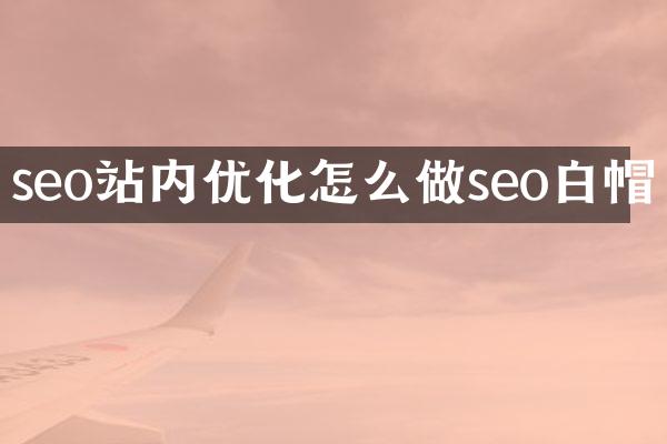 seo站内优化怎么做seo白帽