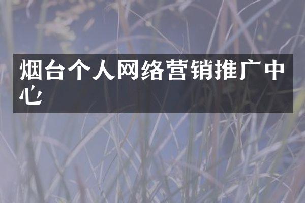 烟台个人网络营销推广中心