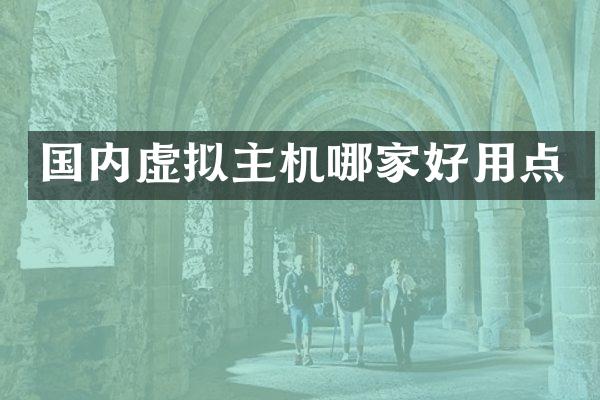 国内虚拟主机哪家好用点