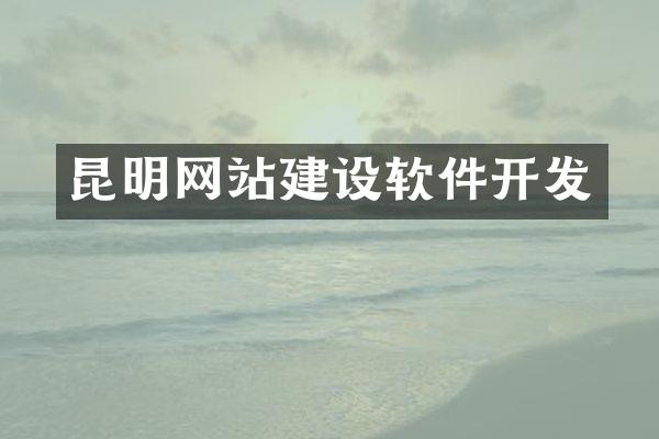 昆明网站建设软件开发