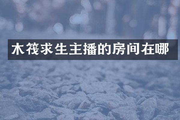 木筏求生主播的房间在哪