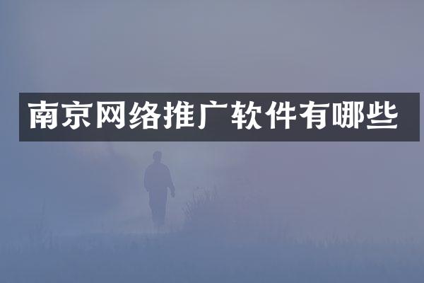 南京网络推广软件有哪些
