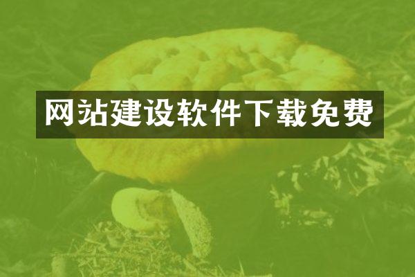 网站建设软件下载免费