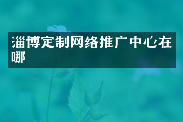淄博定制网络推广中心在哪