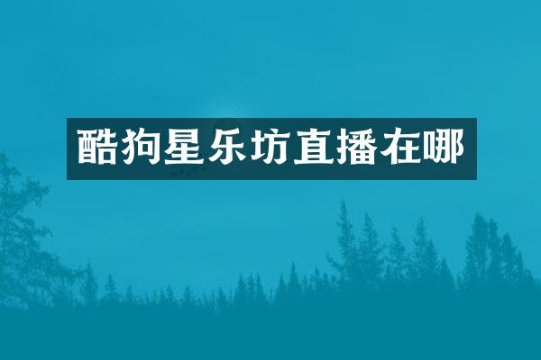 酷狗星乐坊直播在哪