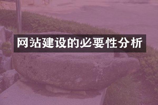 网站建设的必要性分析