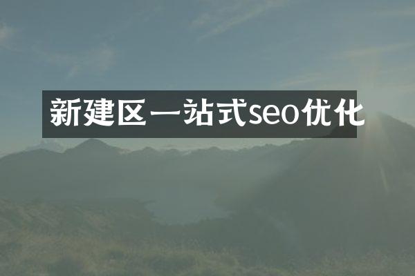 新建区一站式seo优化