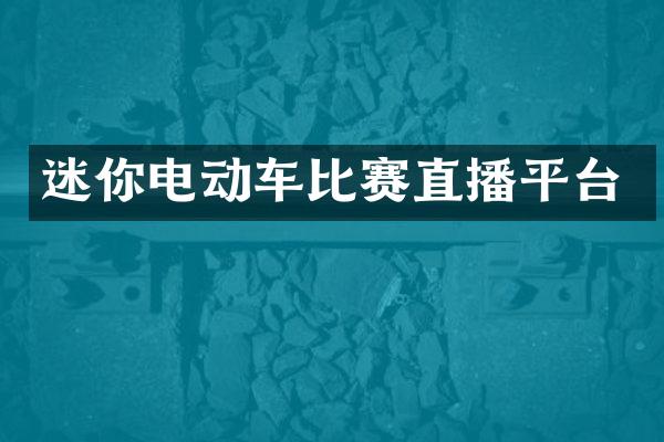 迷你电动车比赛直播平台