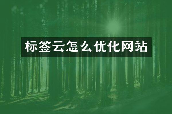 标签云怎么优化网站
