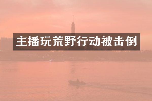 主播玩荒野行动被击倒