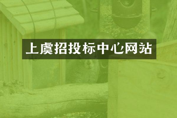 上虞招投标中心网站